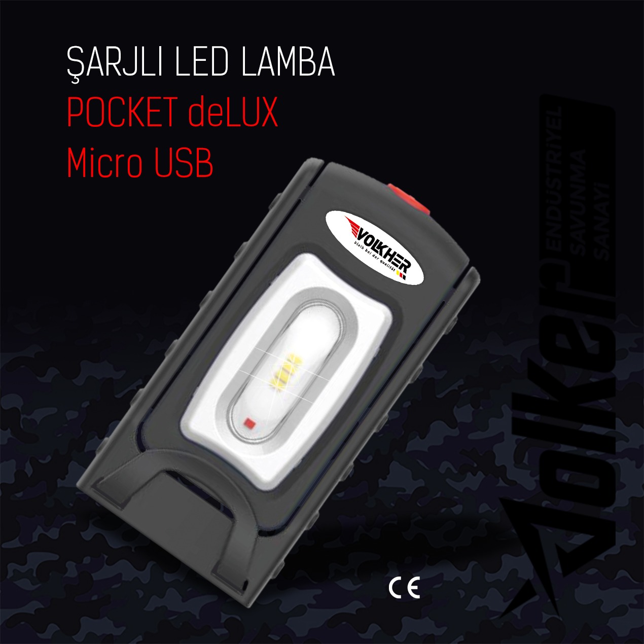 Pocket Delux Wireless Kablosuz LED Çalışma Lambası VLK6527