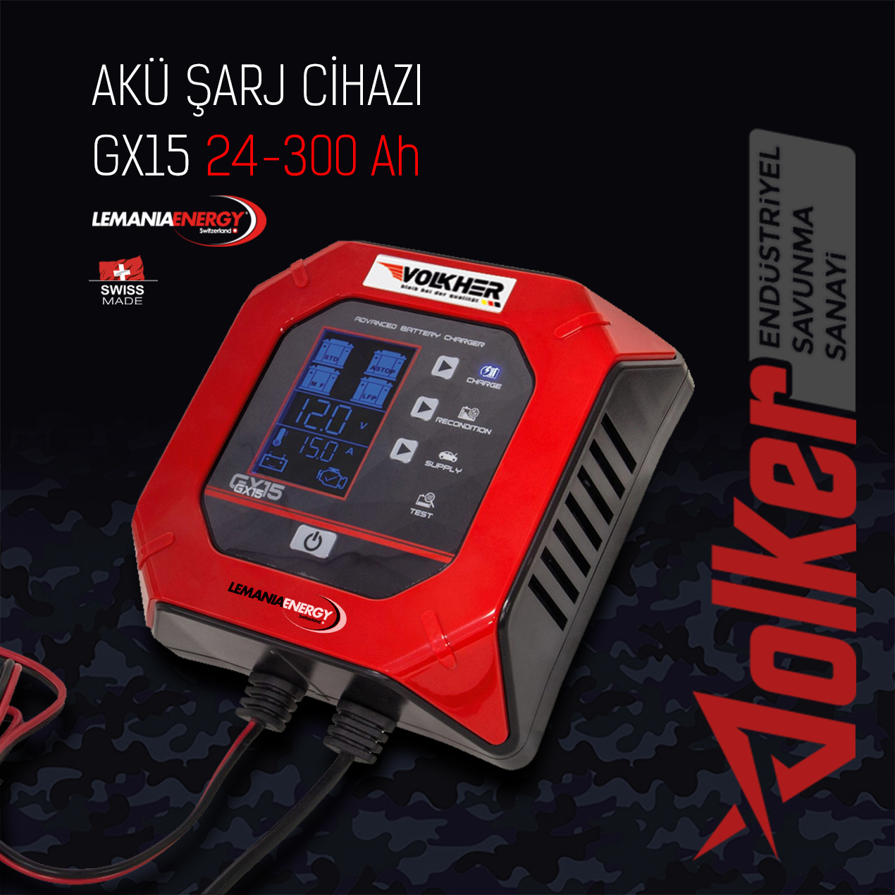 Profesyonel Akü Şarj Cihazı GX15
